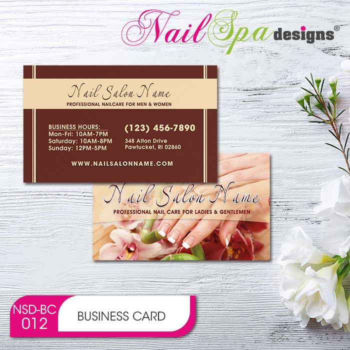 nail salon business cards